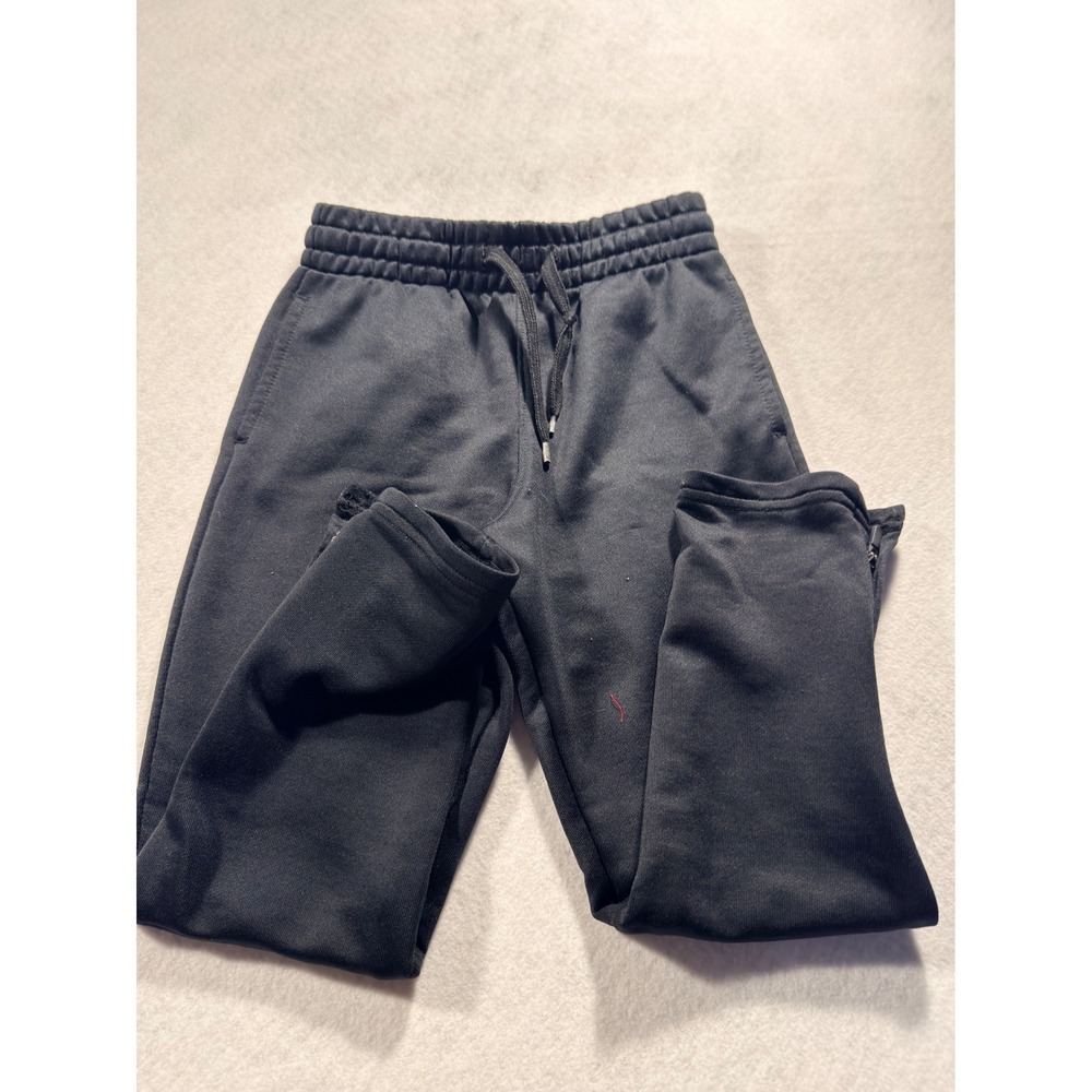 OshKosh Bgosh Boys Black Athletic Jogger Pants Zipper Ankle Size 6 6A